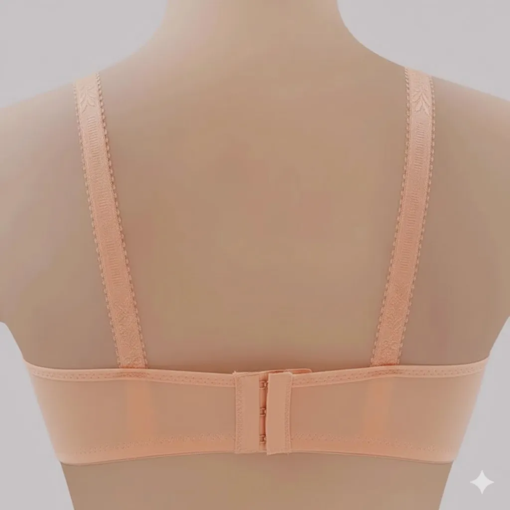 Thumbnail of Apricot V-Neck Padded Bra Adjustable Strap