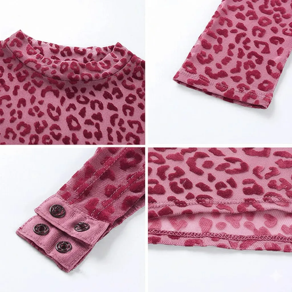 Leopard Print Slim Fit Bodysuit