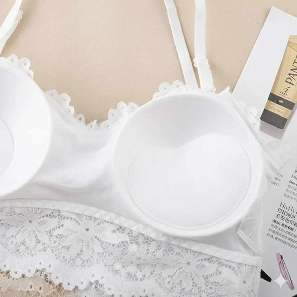 Floral Lace Padded Adjustable Bra