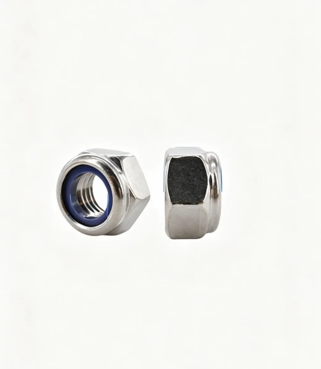 304 Stainless Steel Nylon Insert Lock Nuts M2-M16