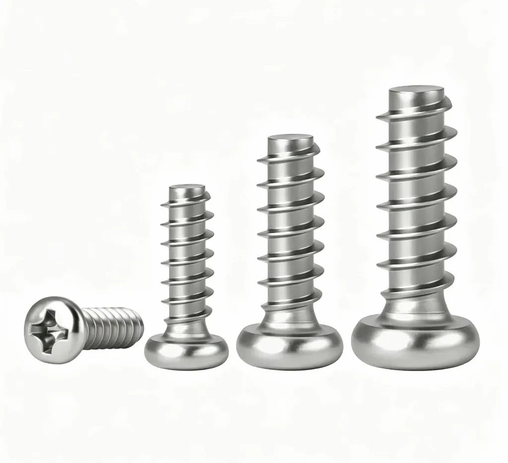 304 Stainless Steel PB Flat Tail Screws M1.7-M5
