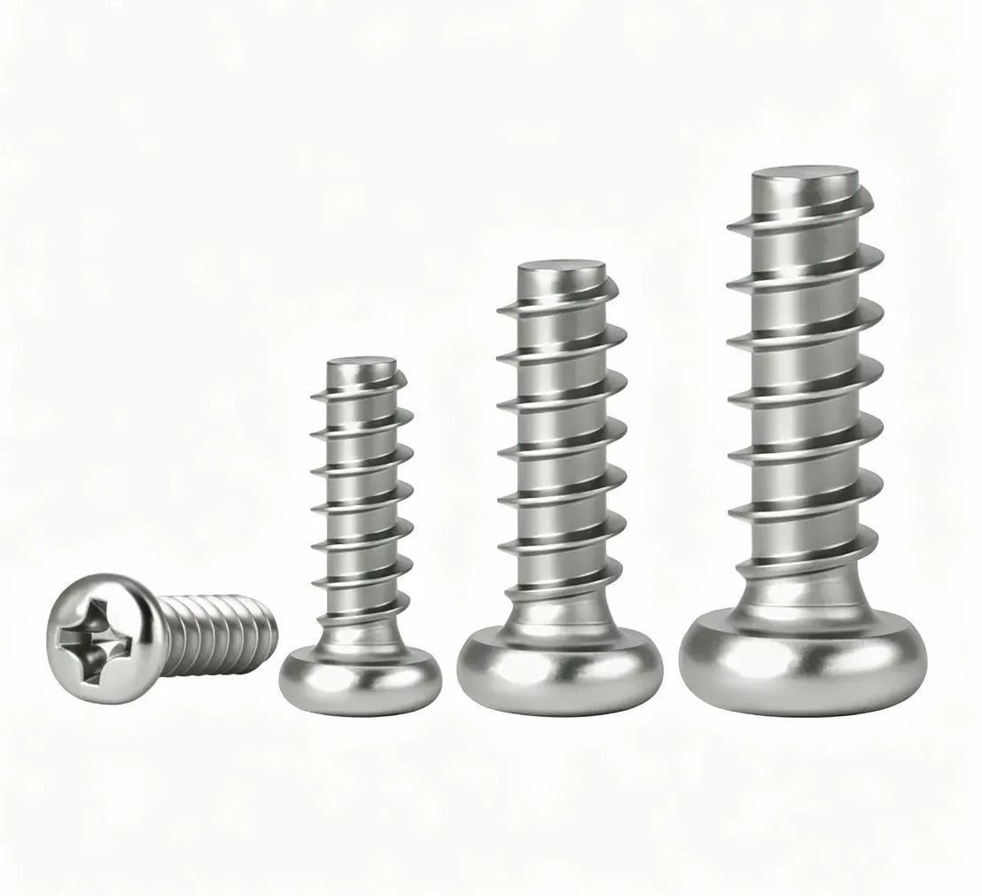 304 Stainless Steel PB Flat Tail Screws M1.7-M5