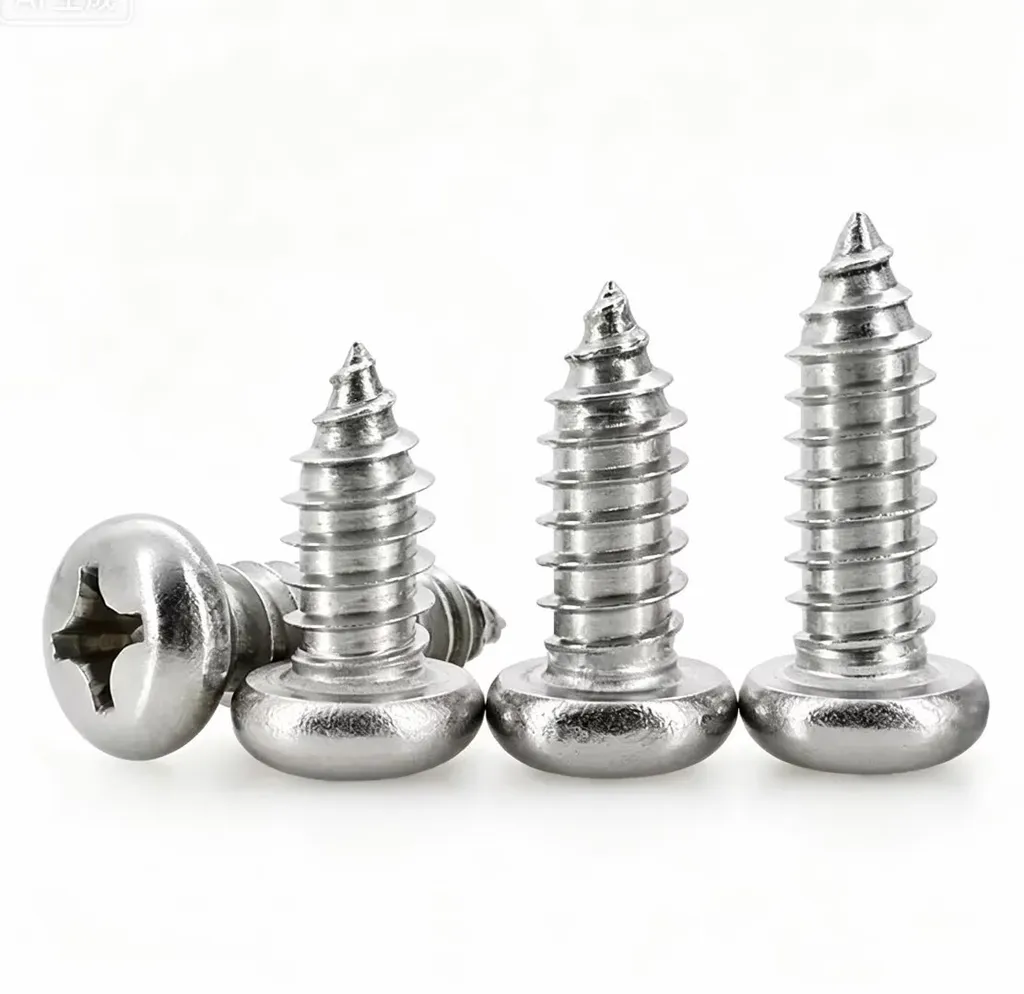 304 Stainless Steel Pan Head Self-Tapping Screws M1-M3