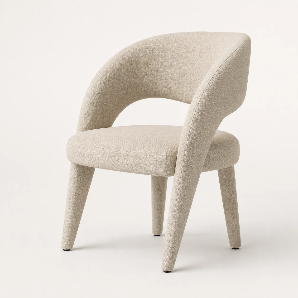 Modern Curved Dining Chair