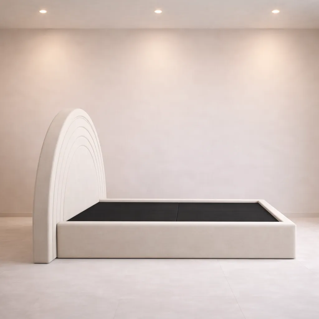 Arch Headboard Bed UAE | Modern Custom Upholstered Bed