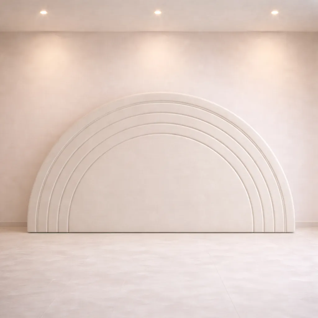 Arch Headboard Bed UAE | Modern Custom Upholstered Bed