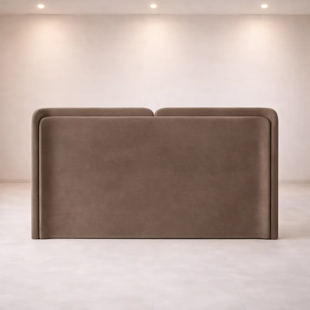 Modern Wraparound Upholstered Bed with Floating Headboard