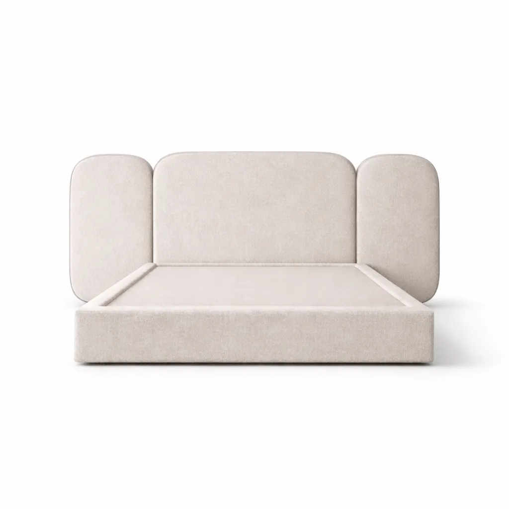 Wingback Upholstered Bed UAE | Modern Custom Beds