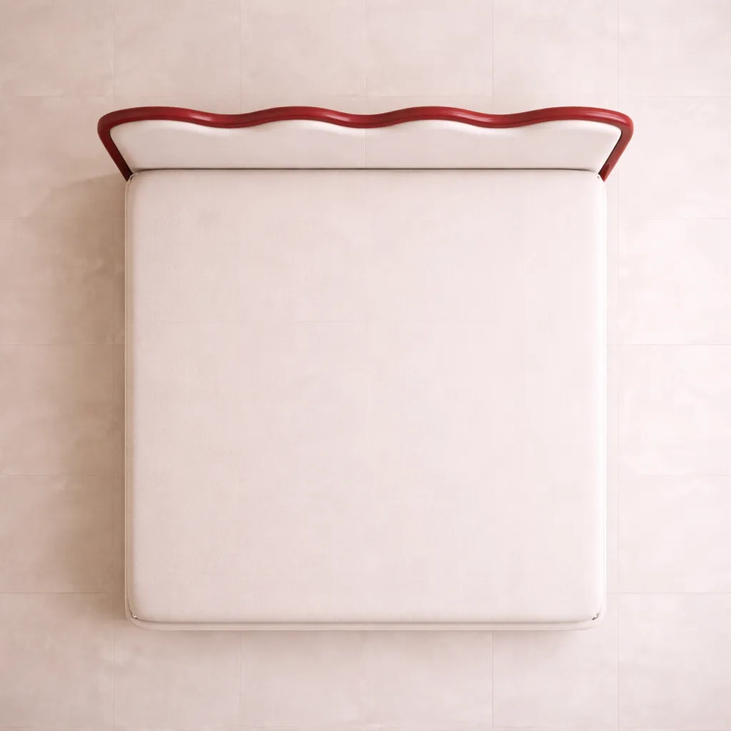 Wave Headboard Bed UAE | Modern Custom Upholstered Bed