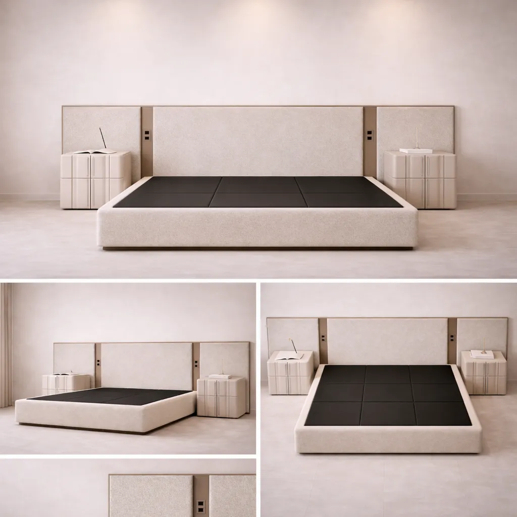 Elite Wall Panel Bed with Nightstands UAE