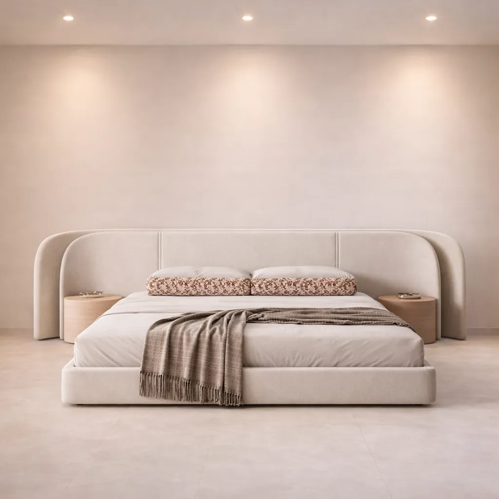 Modern Wraparound Upholstered Bed UAE | Custom Luxury Bed