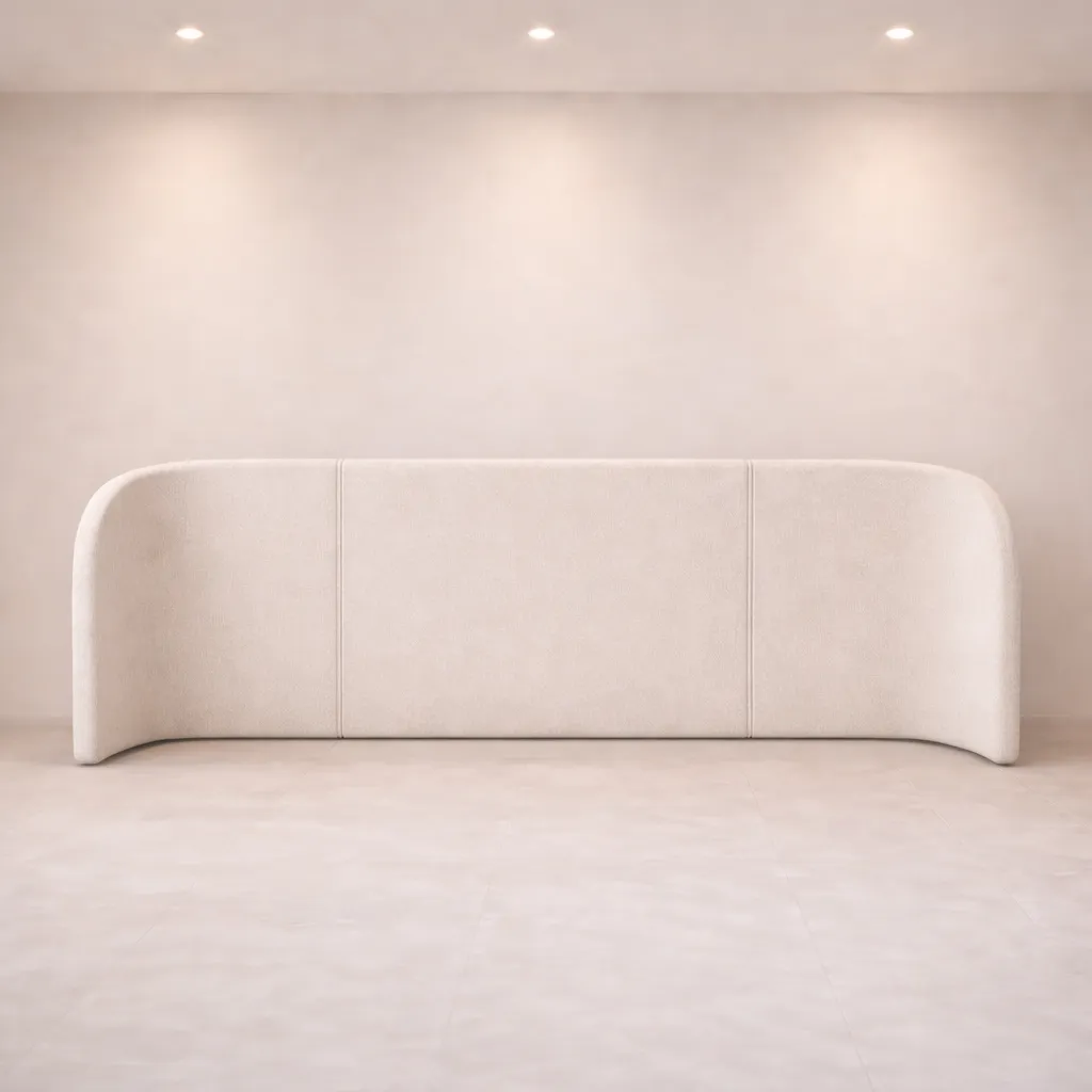 Bouclé Wraparound Bed UAE | Custom Modern Bed Design