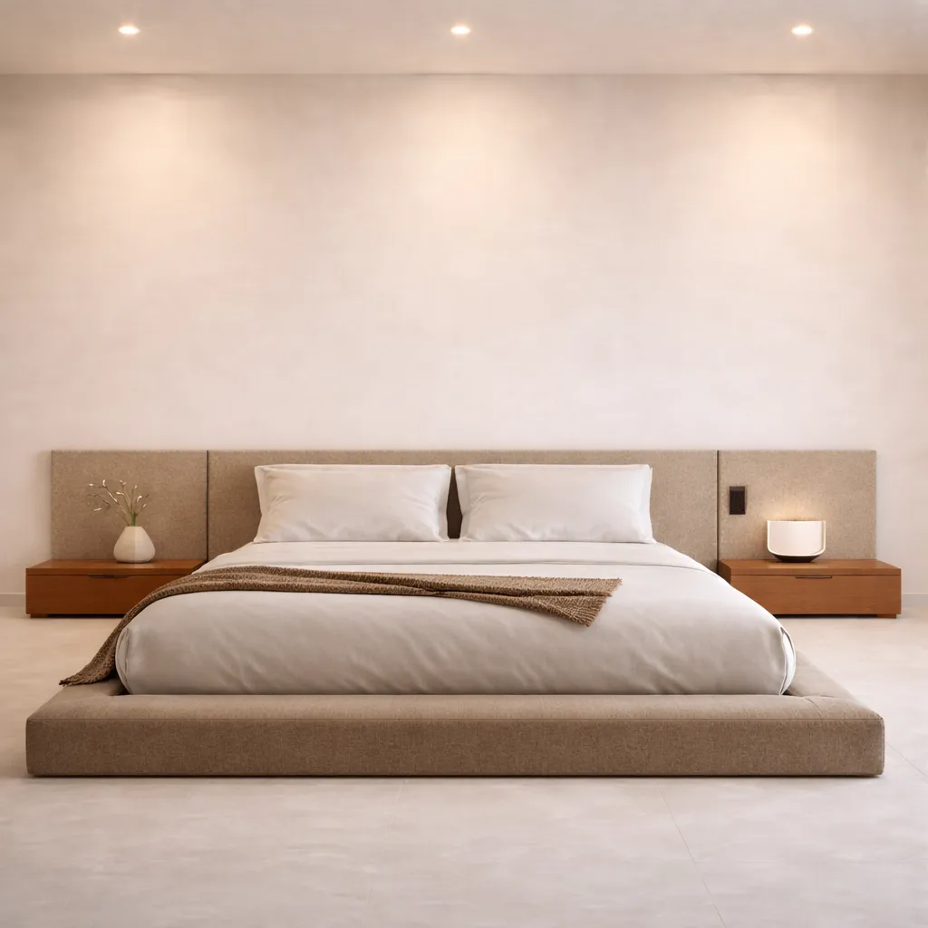 Wall to Wall Upholstered Bed UAE Custom Design