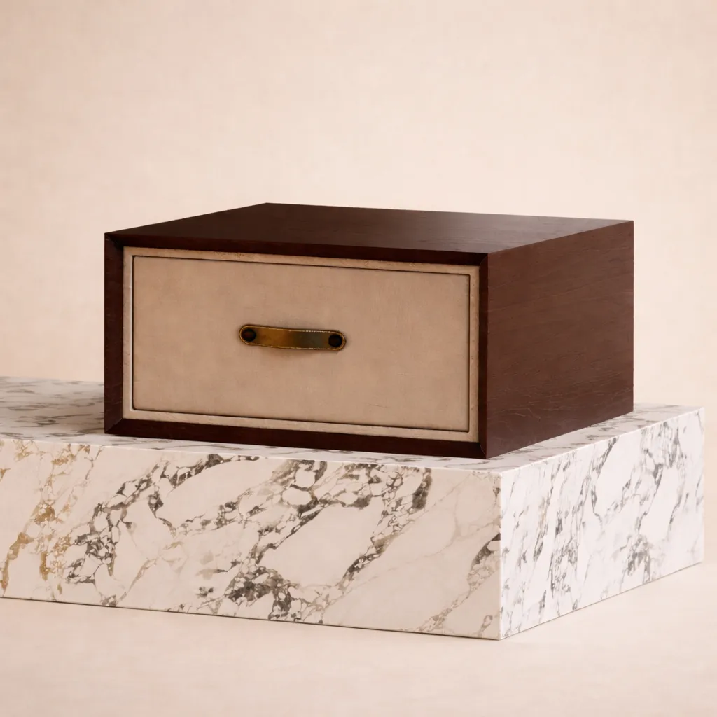 Premium Wooden Mini Drawer Box – Luxury Bedside Storage UAE