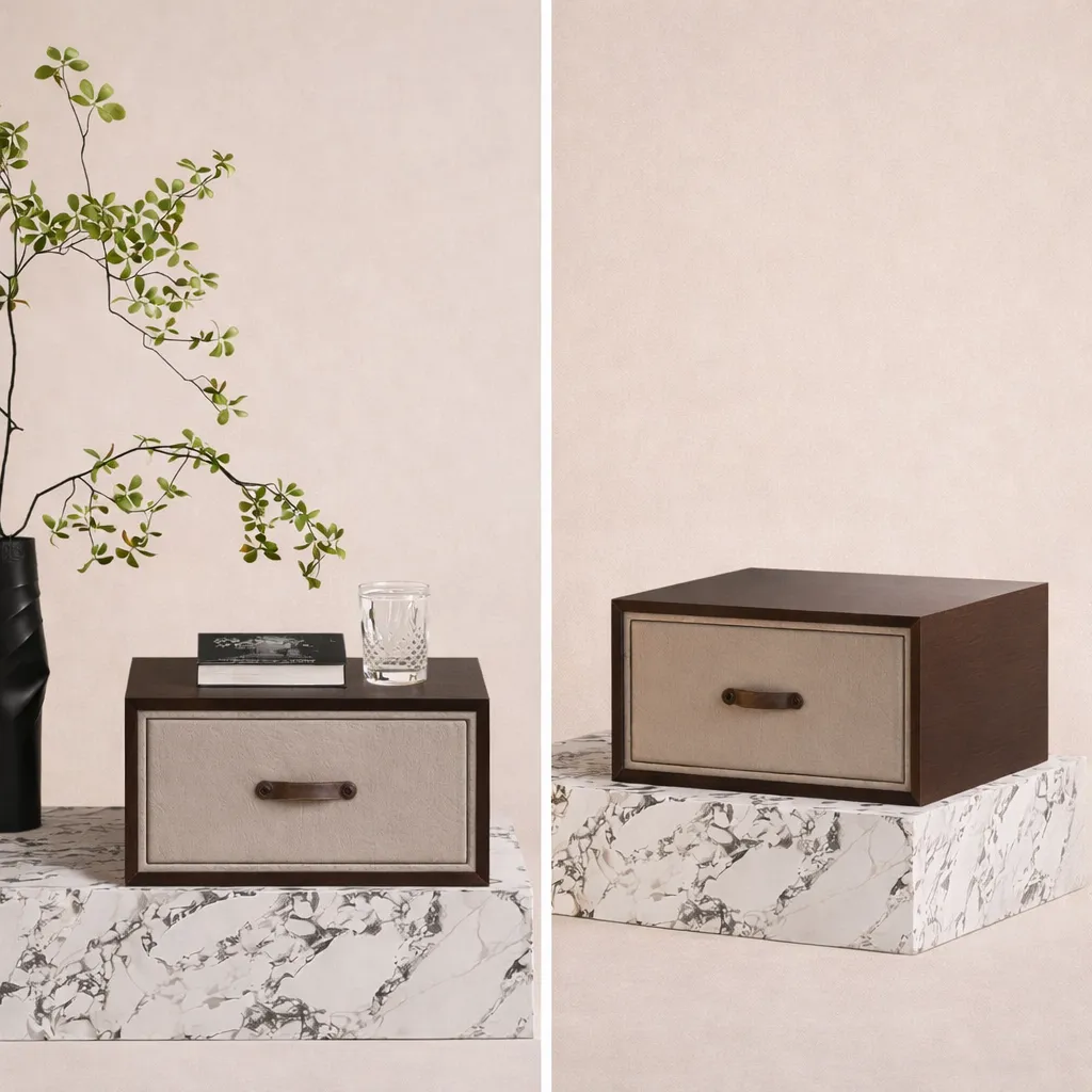 Premium Wooden Mini Drawer Box – Luxury Bedside Storage UAE