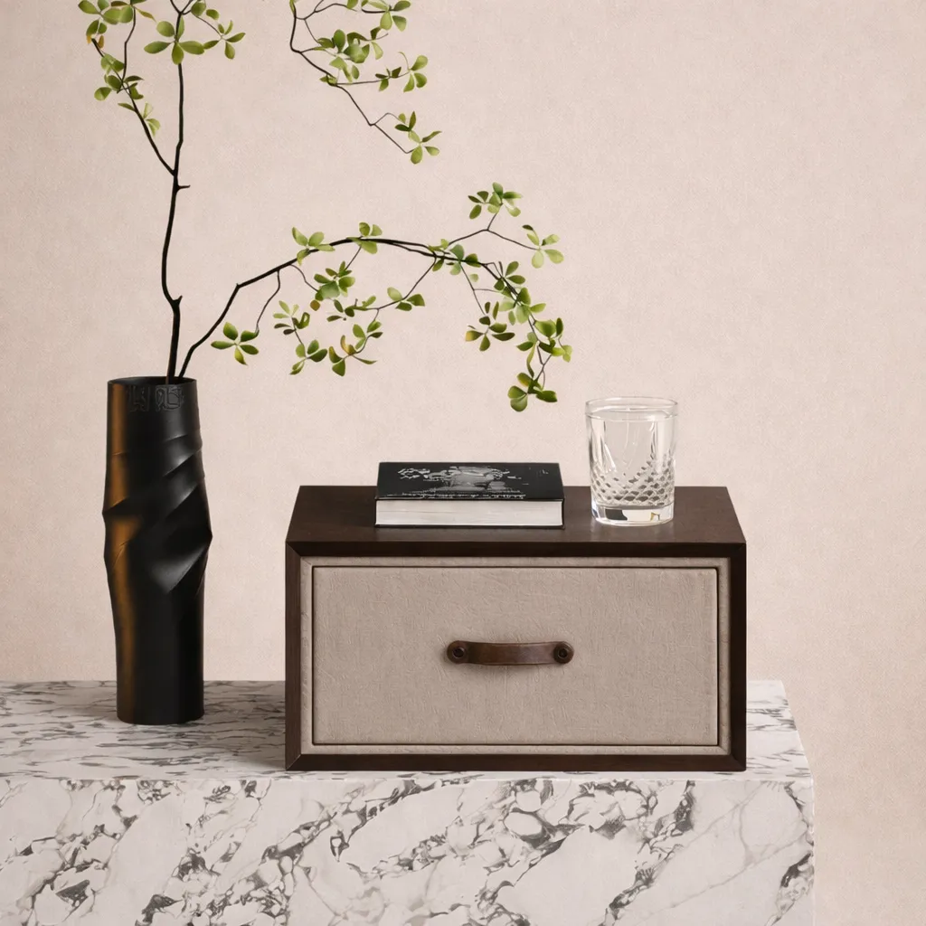 Premium Wooden Mini Drawer Box – Luxury Bedside Storage UAE