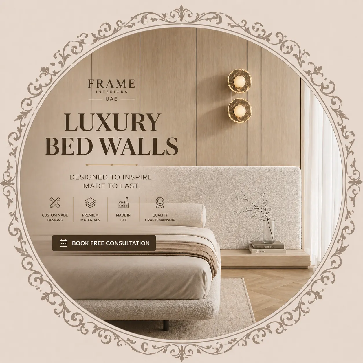 Luxury Bed Wall Cladding