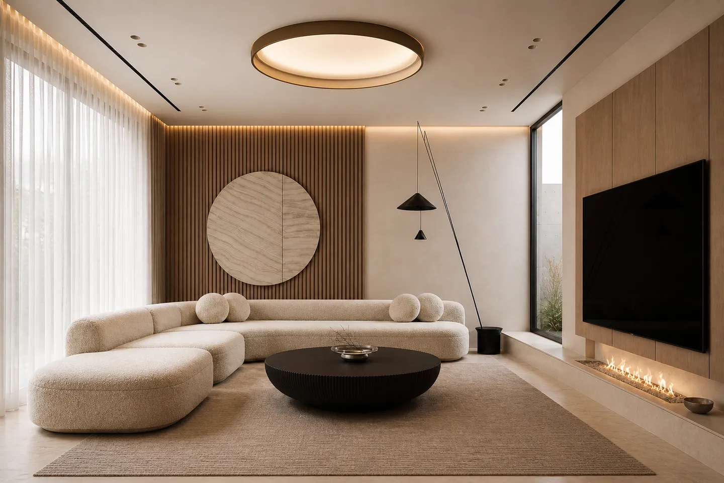 Contemporary Luxury Living Room Interior