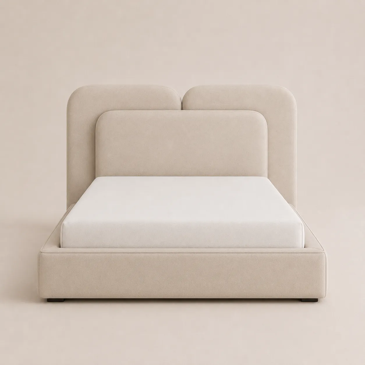 Modern Upholstered Layered Bed