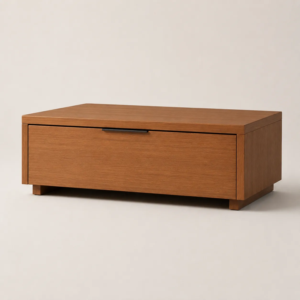 Modern Single Drawer Wooden Nightstand