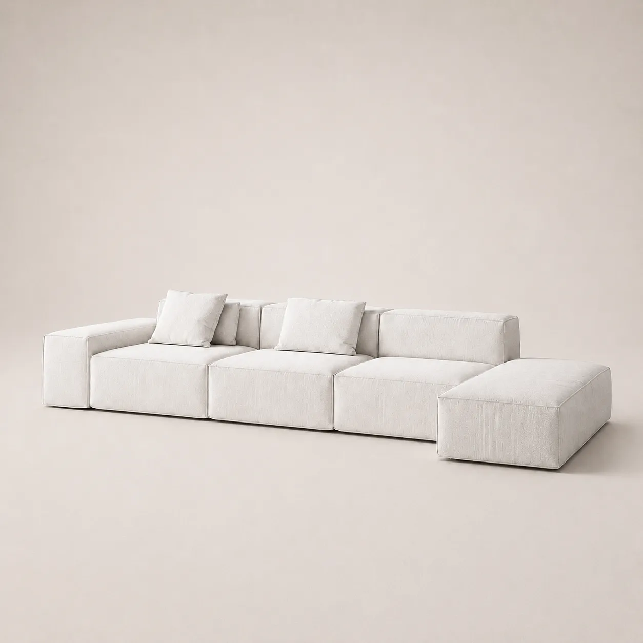 Modern Modular Chaise Sofa