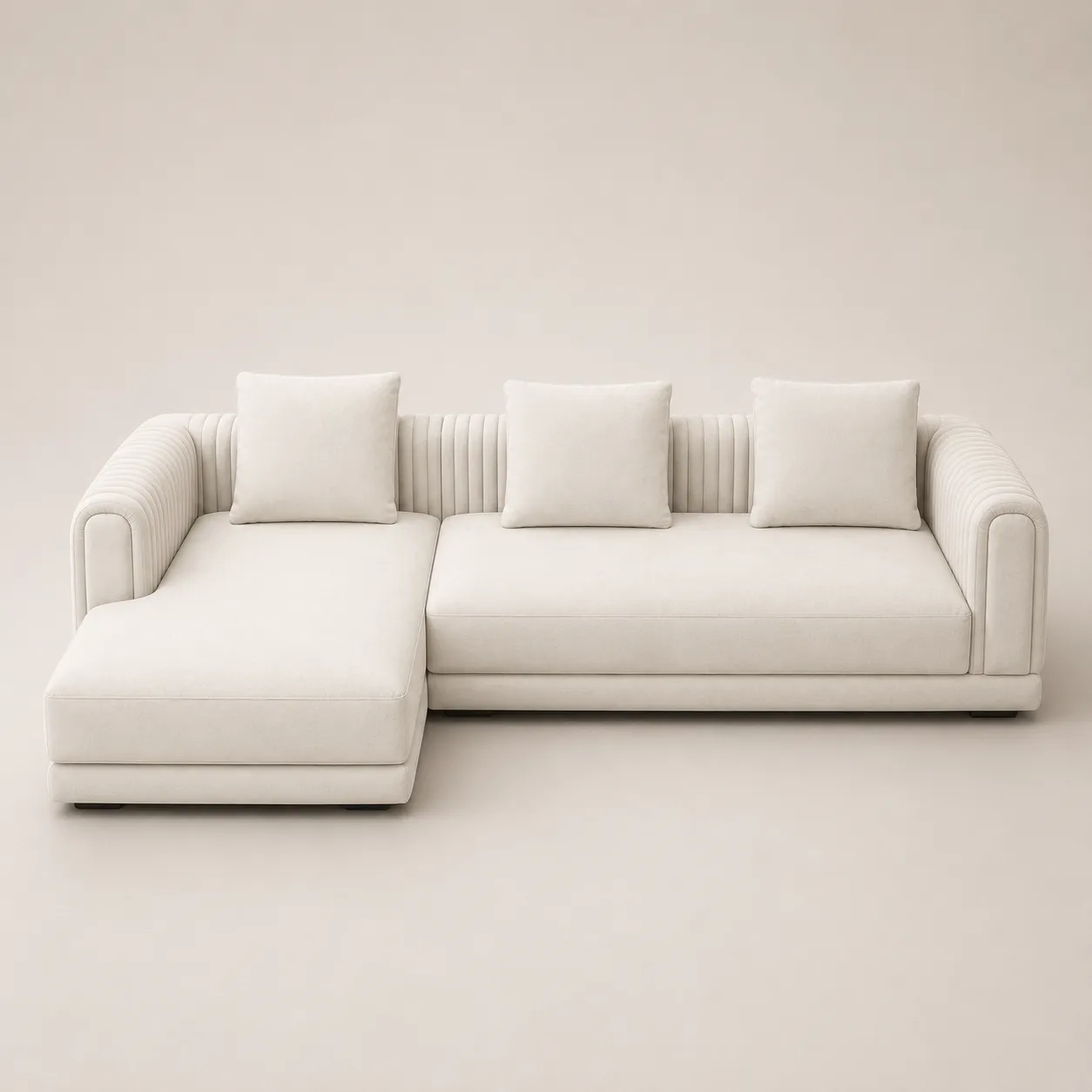 Modern Curved L Shape Sofa