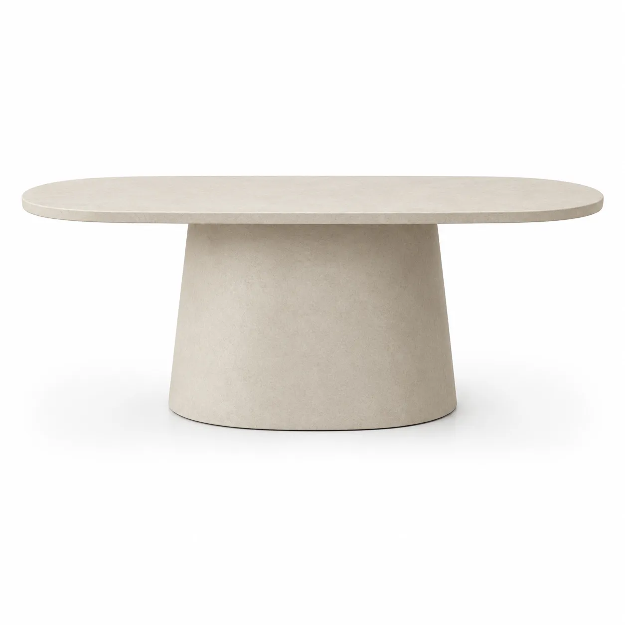 Modern Oval Pedestal Dining Table