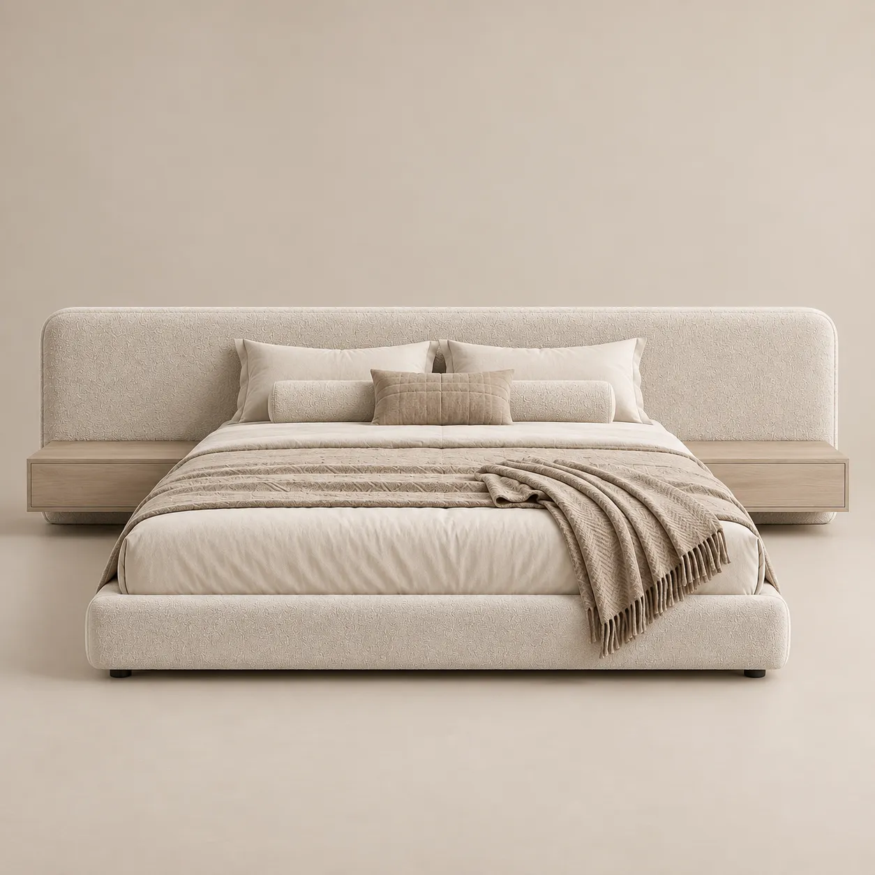 Extended Headboard Bed
