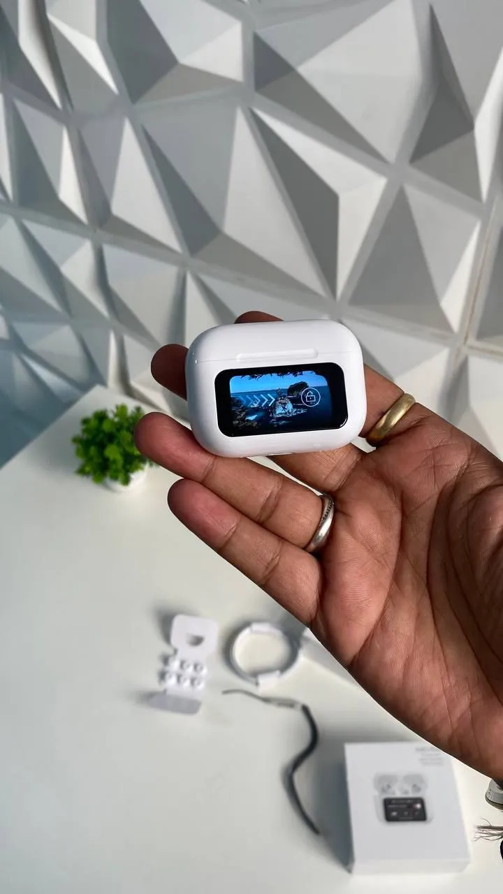 A9 Pro 2 Earbuds with LCD Tablet Airpods pro 2 with LCD touchscreen display bluetooth 5.3 for ios and android