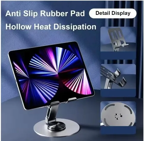Metal Phone Stand Rotatable Tablet
