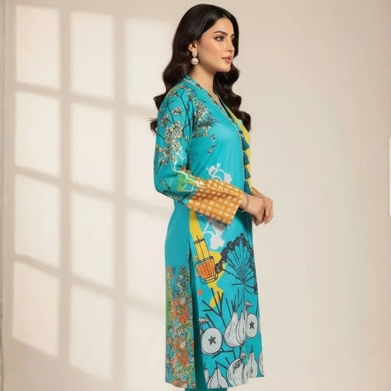 Swiss Lawn 1-Piece Shirt for Women | Trending All-Over Print | Unstitched