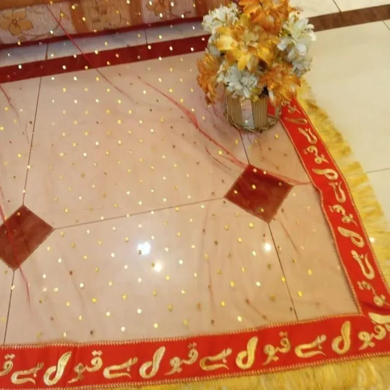 Qabool Hai Bridal Embroidered Net Dupatta | Nikah & Wedding Special | Premium Fancy Bridal Wear