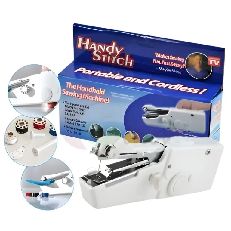 Handy Stitch Portable Cordless Sewing Machine | Quick Fabric Repairs &amp; Easy Stitching Tool