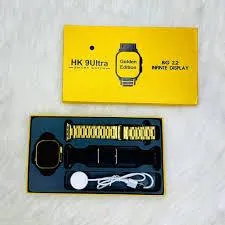 Hk9 Ultra Golden Edition Big 2.2 Infinite Display Smart Watch