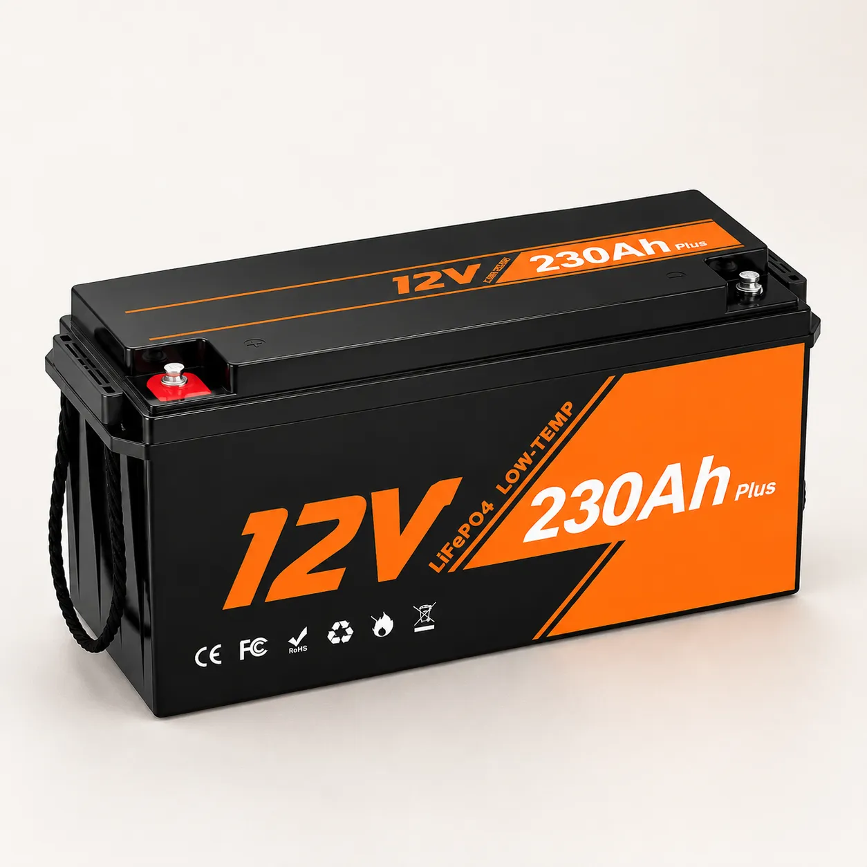 12V 230Ah LiFePO4 RV Battery with Bluetooth &amp; 200A Smart BMS