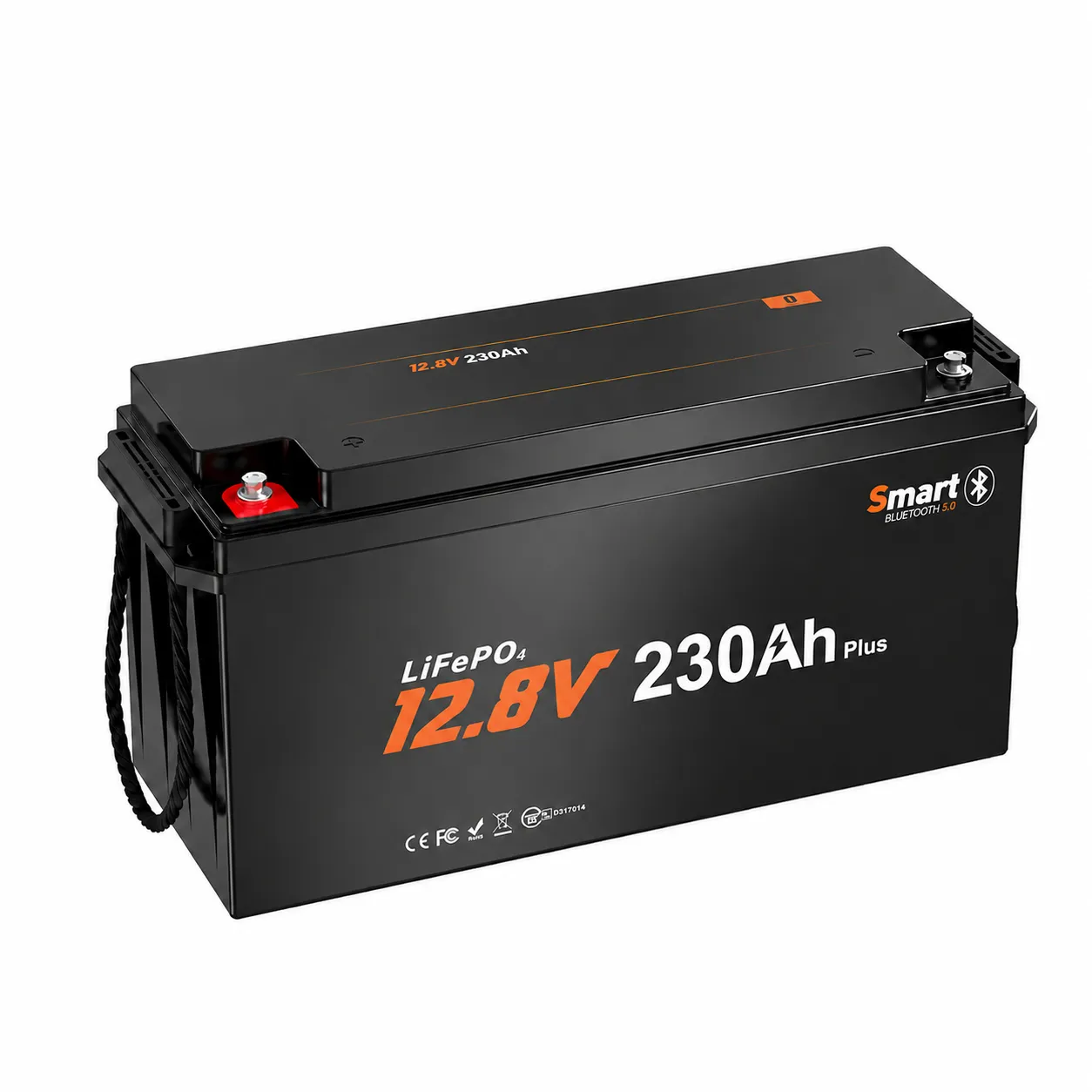 12V 230Ah Bluetooth LiFePO4 Deep Cycle Battery with 200A BMS