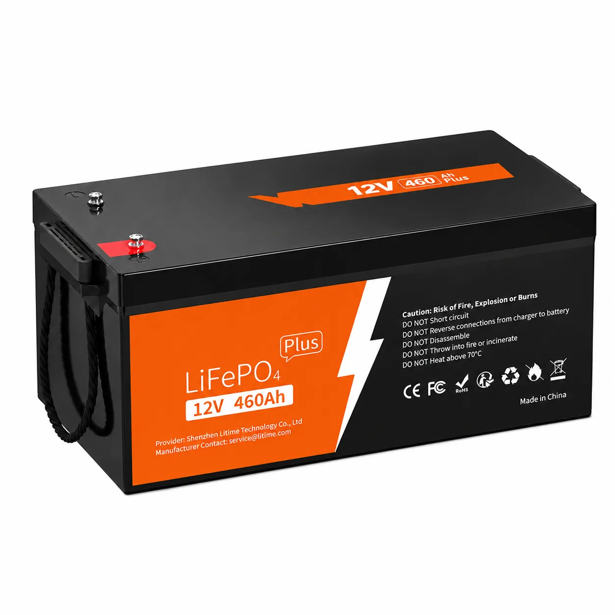 12V 460Ah Group 8D LiFePO4 Battery with 250A BMS