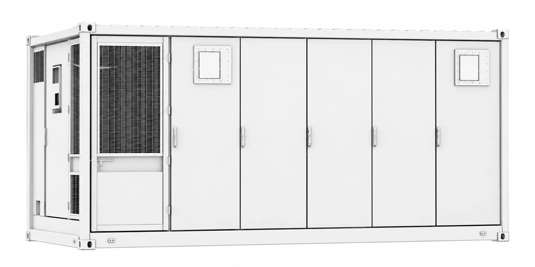 1MWh to 5MWh liquid-cooled container battery energy storage system for industrial microgrid and solar storage projects