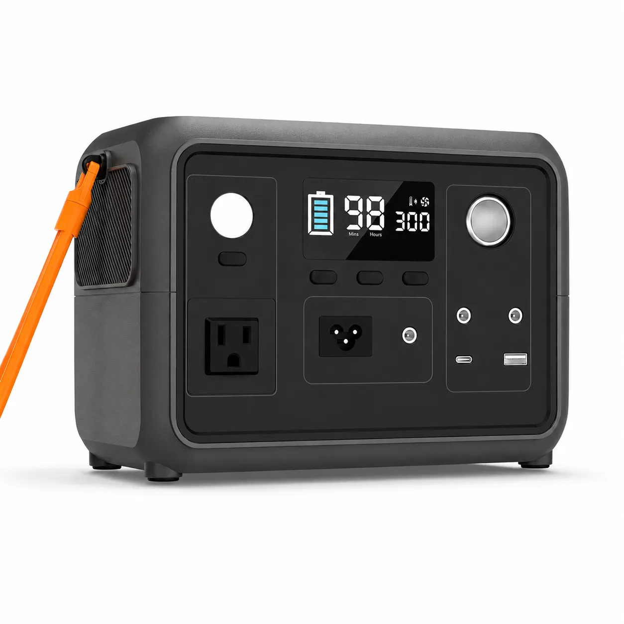 300W 256Wh LiFePO4 Portable Power Station with Pure Sine Wave
