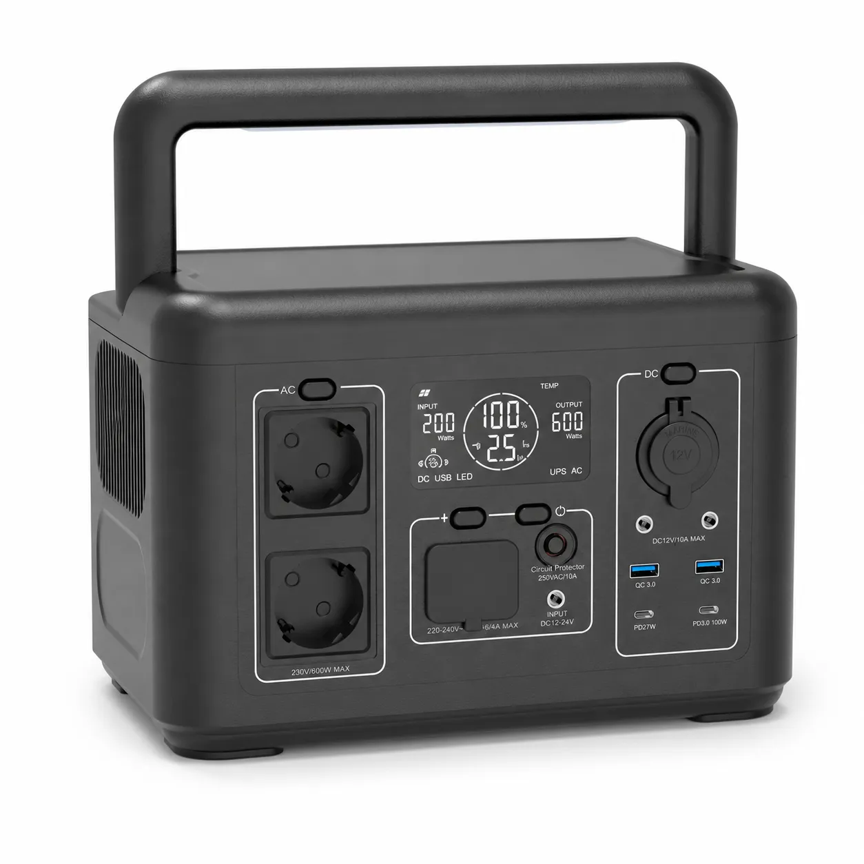 600W 512Wh LiFePO4 Portable Power Station
