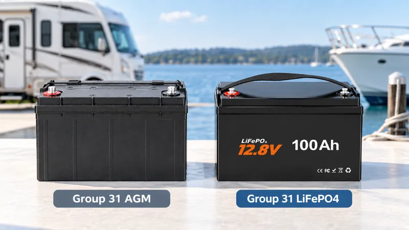 Group 31 AGM vs LiFePO4 Battery: Which Is Better for RV and Marine?