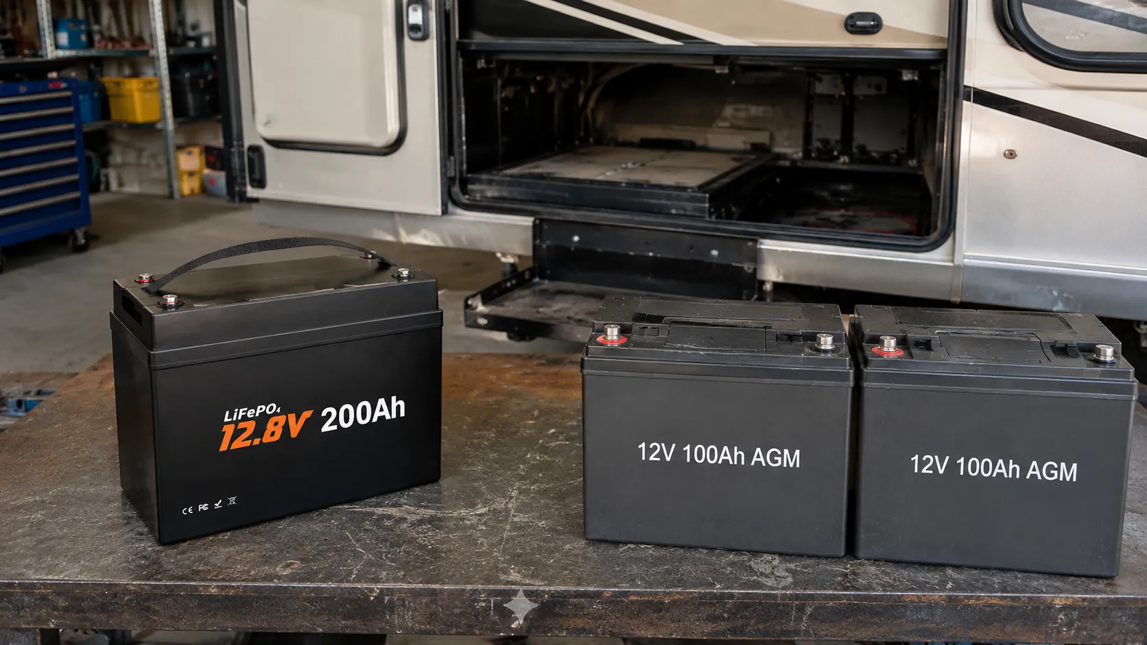 12V 200Ah Mini LiFePO4 battery evaluated for lead-acid battery replacement