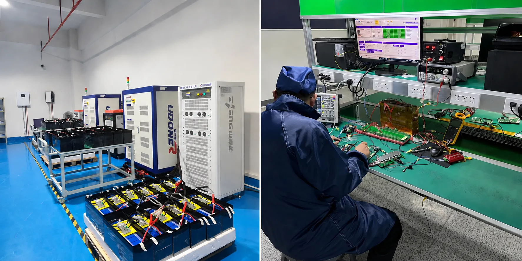 LiFePO4 battery aging test Smart BMS inspection and quality control