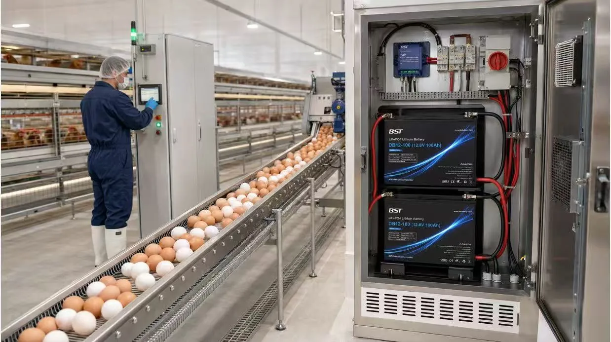 LiFePO4 battery for automated poultry farm and agricultural equipment