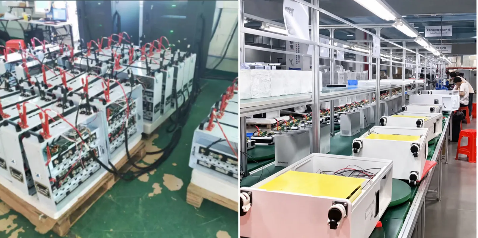 LiFePO4 home battery pack assembly, BMS testing and quality inspection