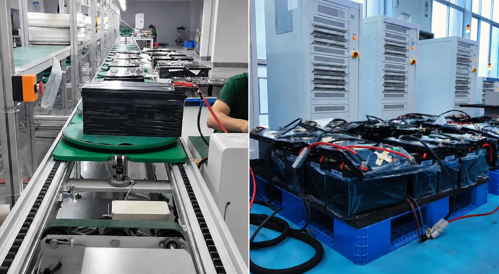 Marine LiFePO4 battery pack production, Smart BMS inspection and aging test