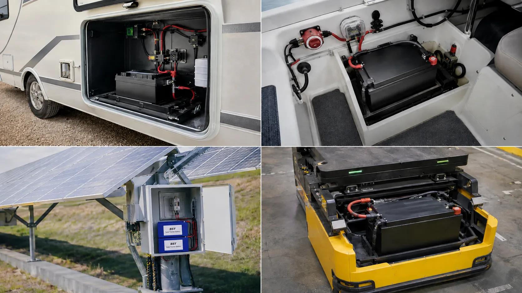 LiFePO4 lead-acid replacement battery projects for RV marine golf cart and industrial equipment