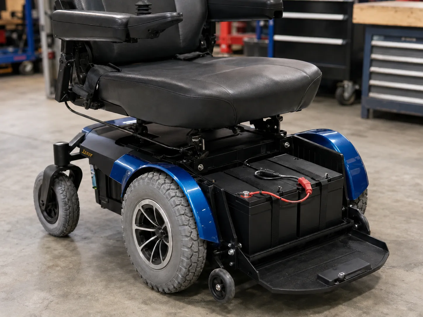 Compact LiFePO4 battery for mobility scooter and electric wheelchair equipment