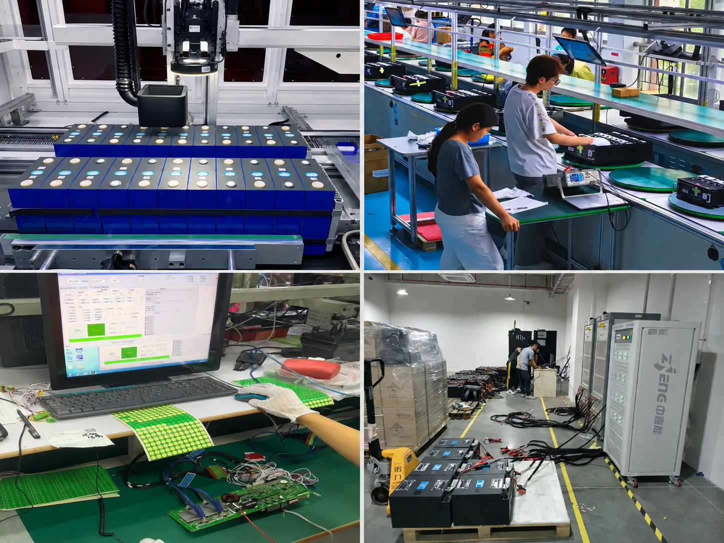 OEM RV LiFePO4 battery manufacturing, Smart BMS inspection and factory testing