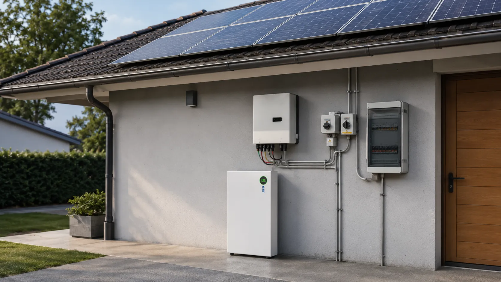 Residential solar battery storage project with a LiFePO4 home battery
